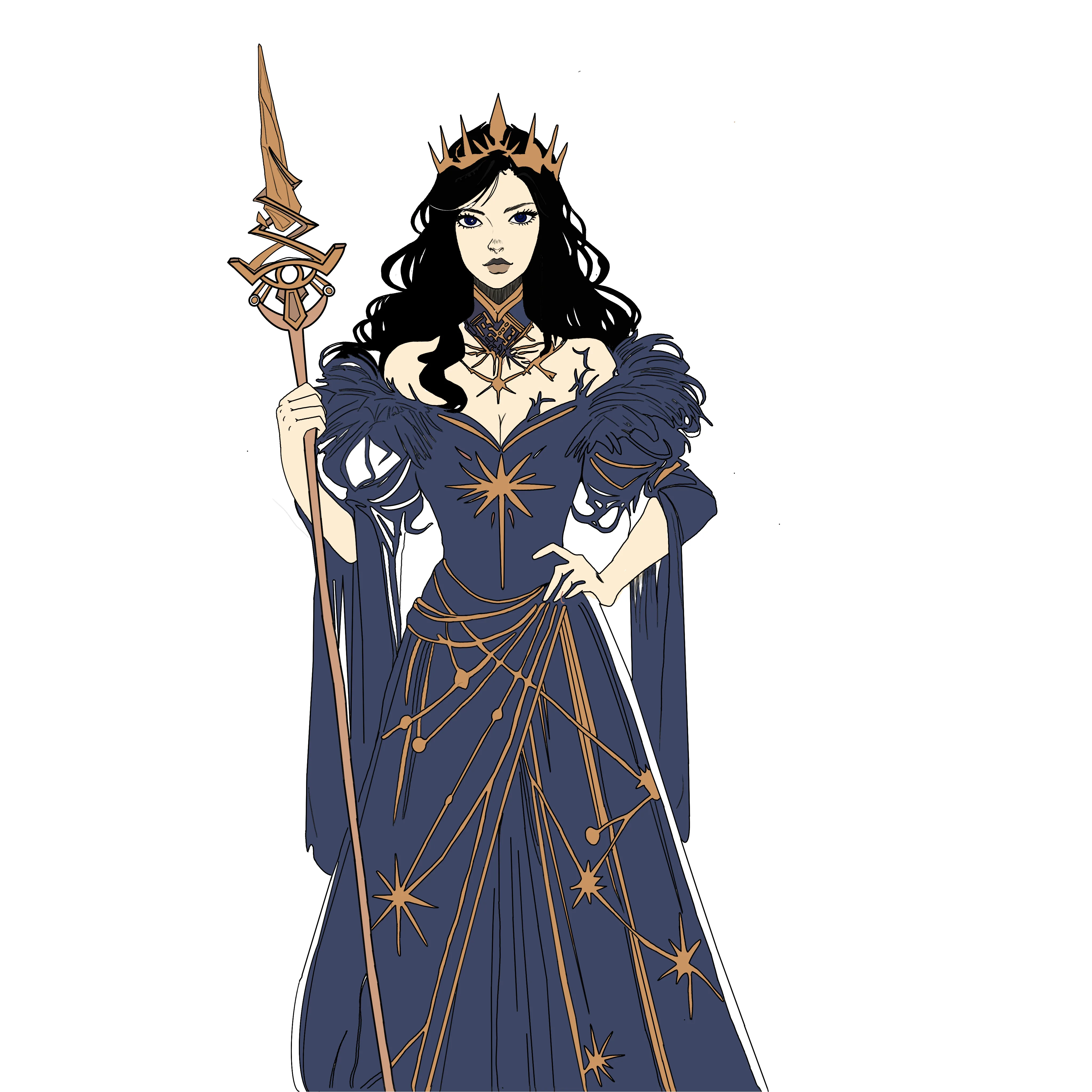 Final celestial character illustration