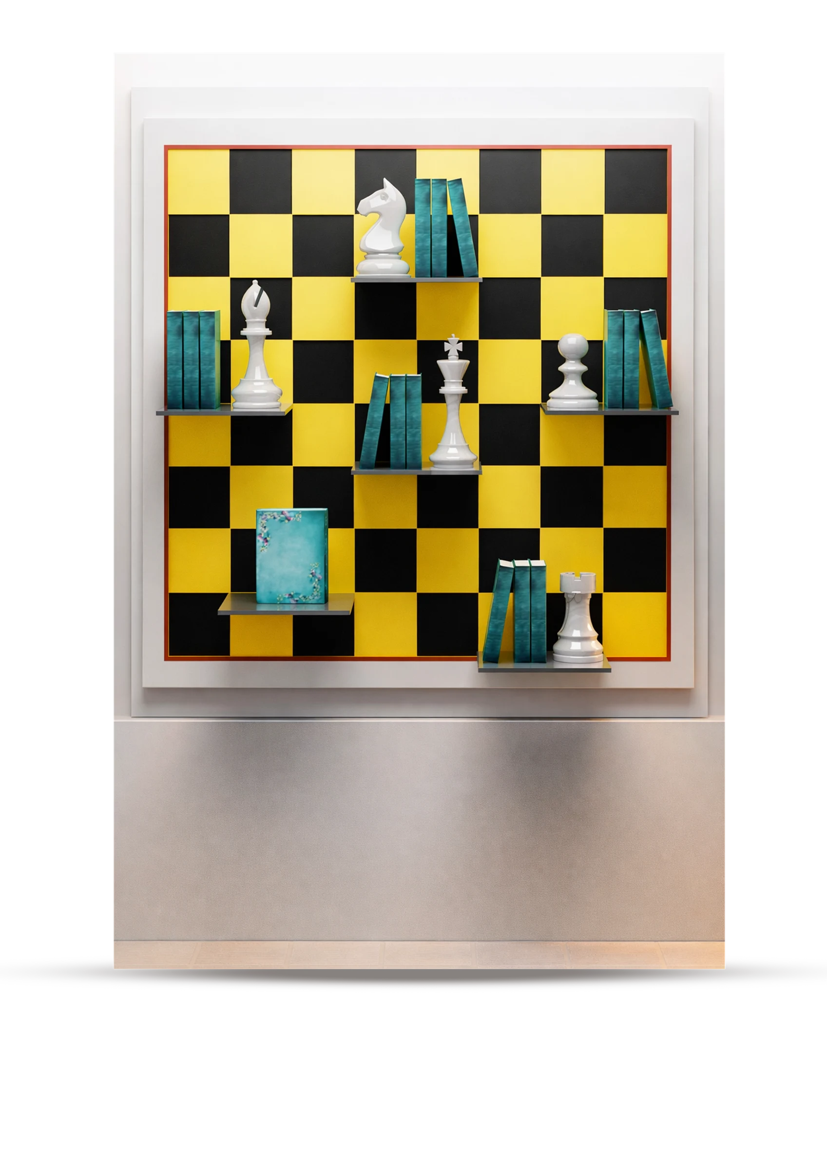 Chess display · front detail