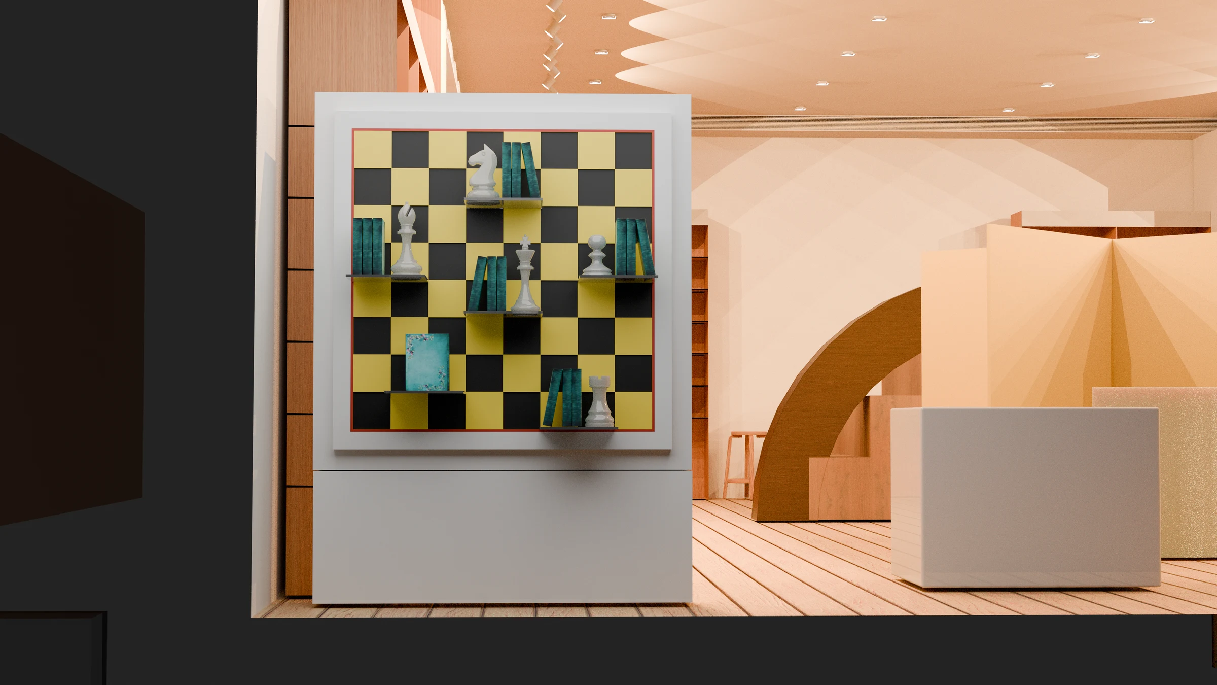 Every Move Tells a Story · window display render