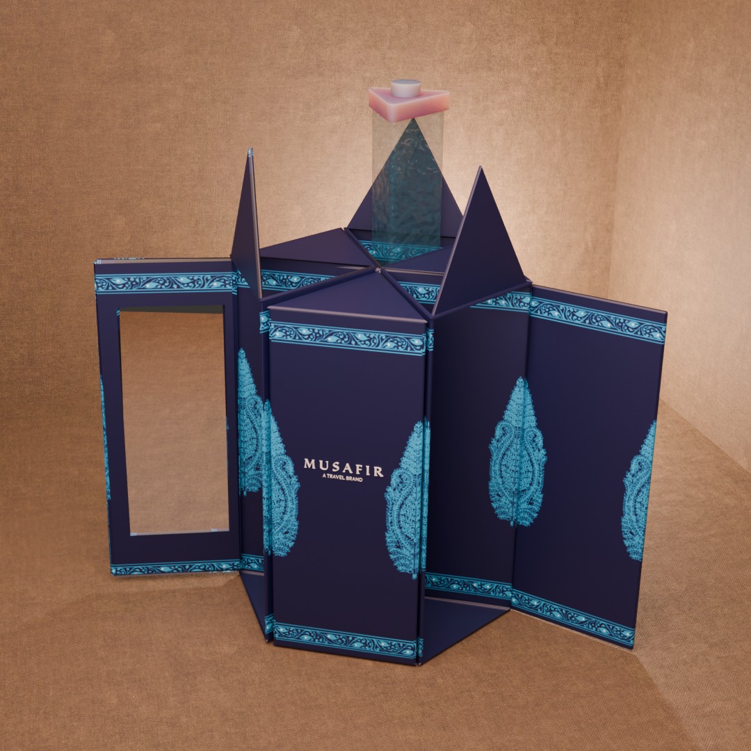 Musafir blue paper prototype