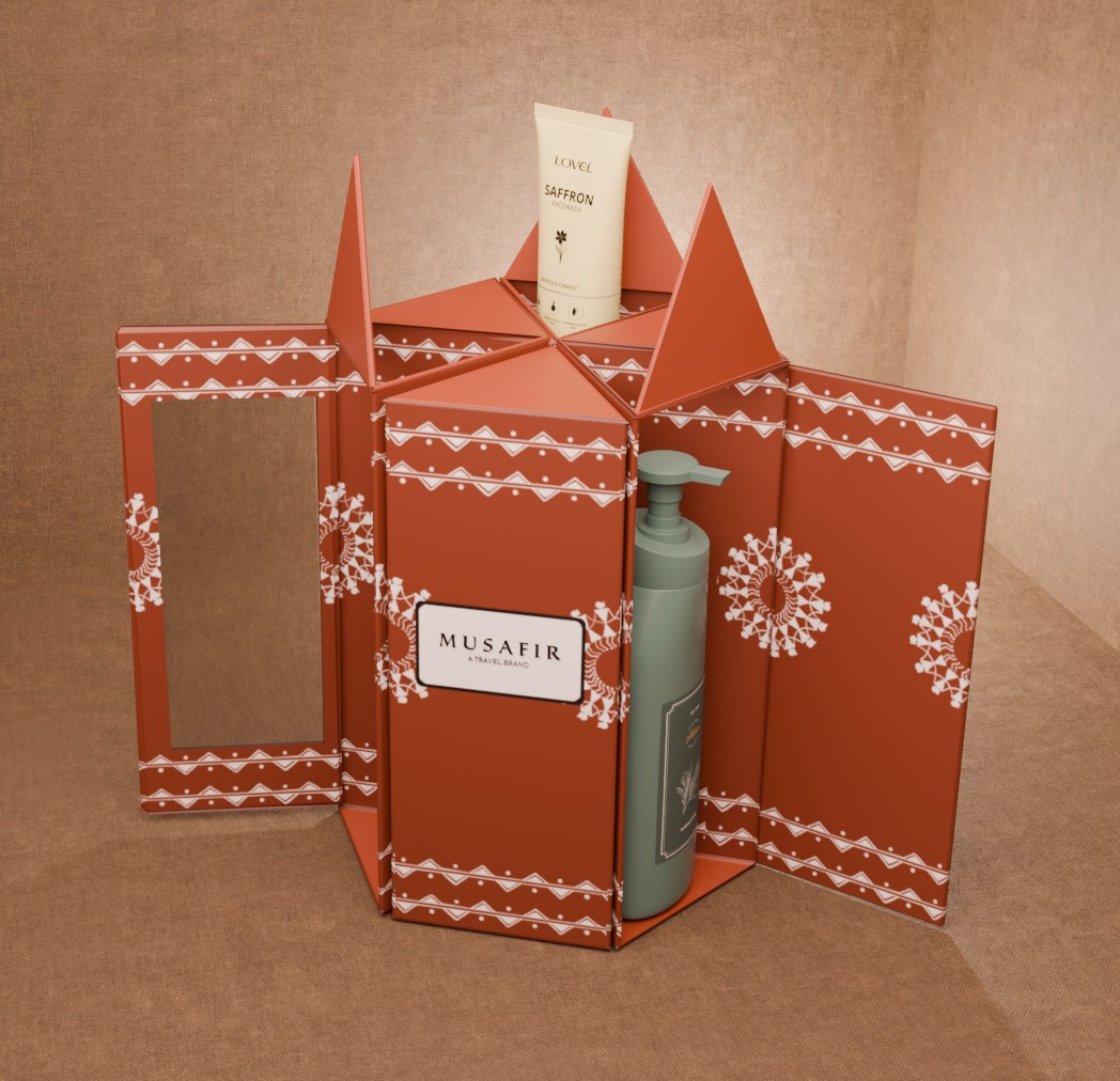 Musafir red paper prototype