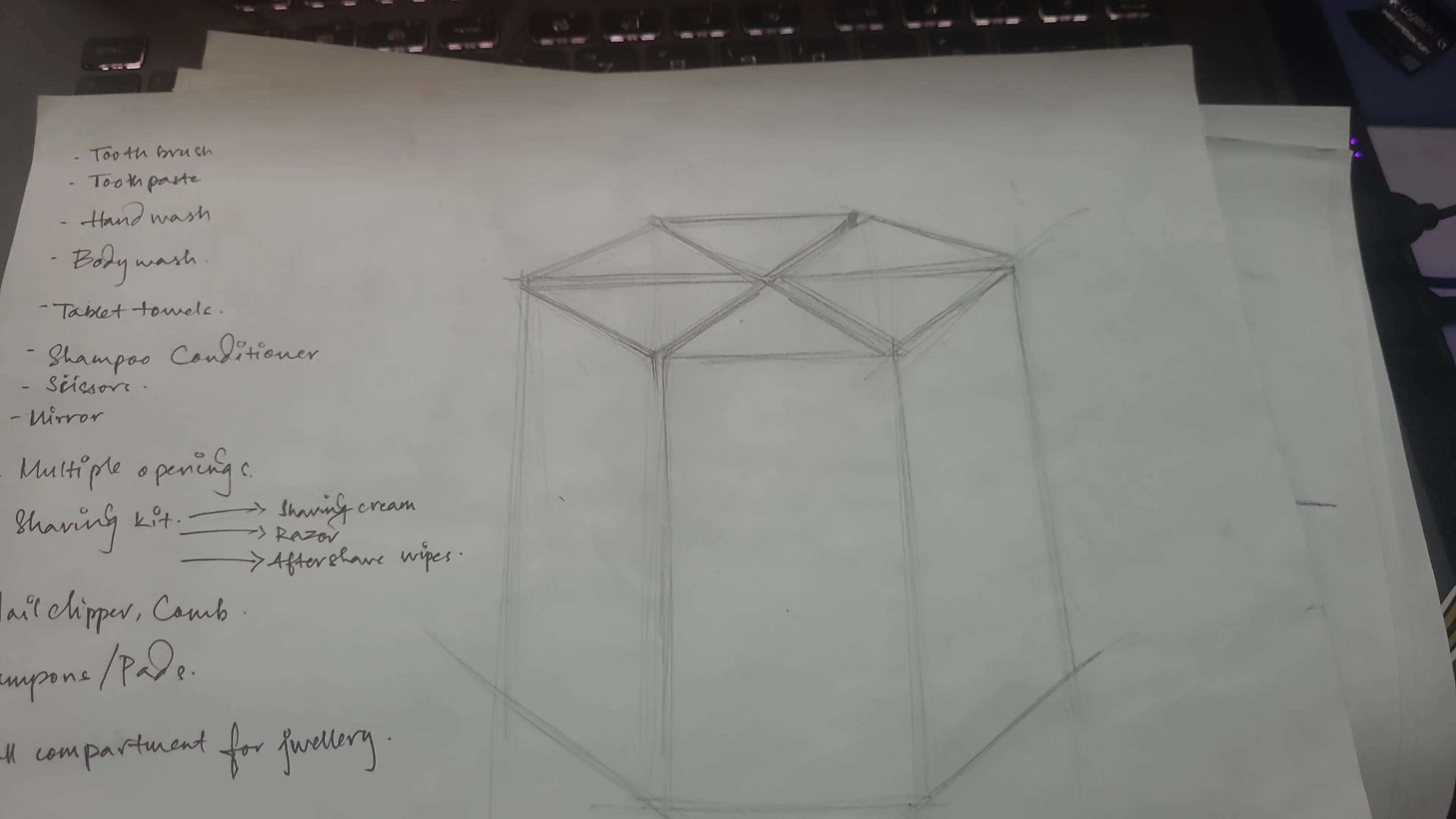 Musafir early product sketches